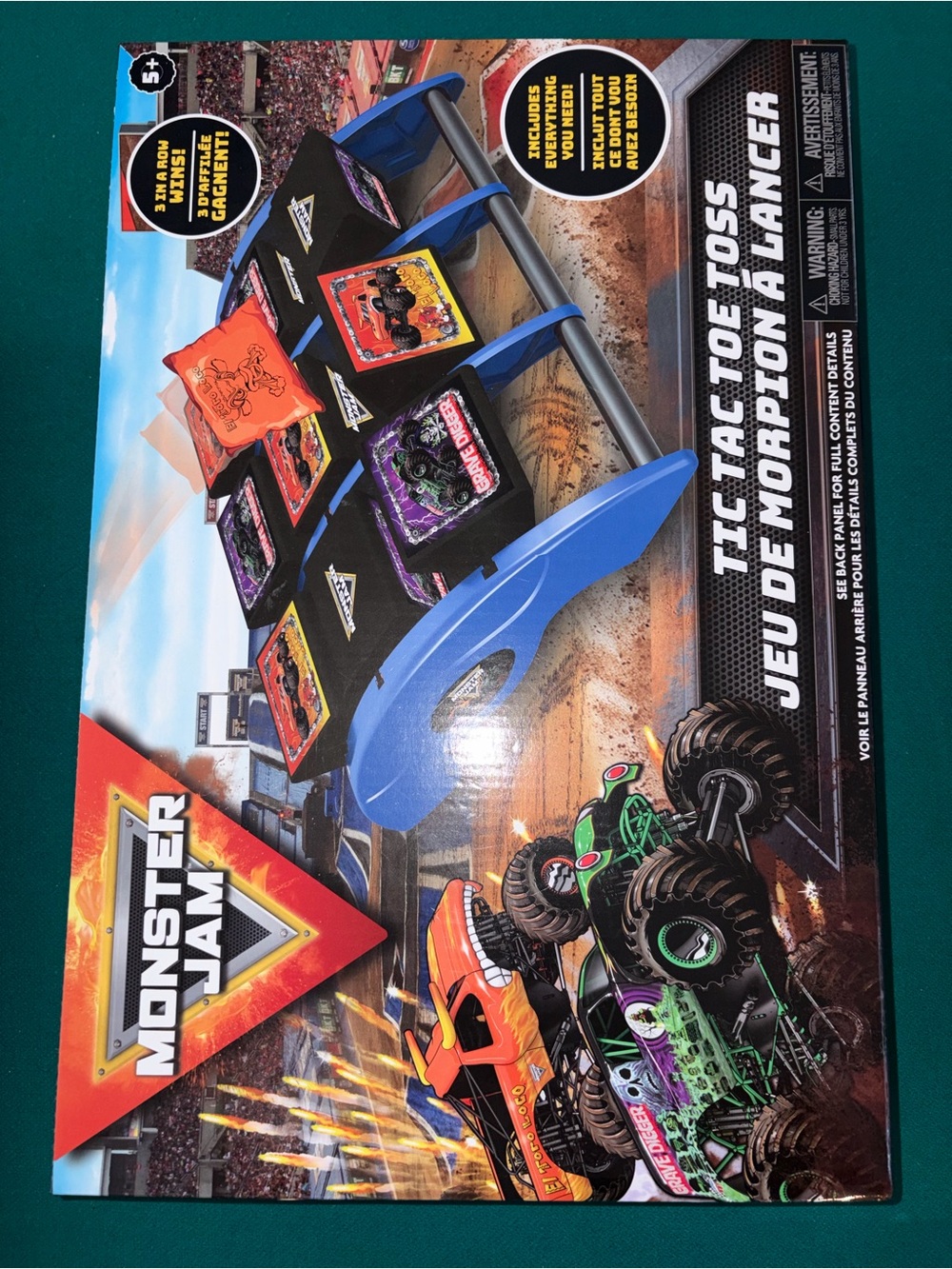 Monster Jam Tic Tac Toe Toss Game